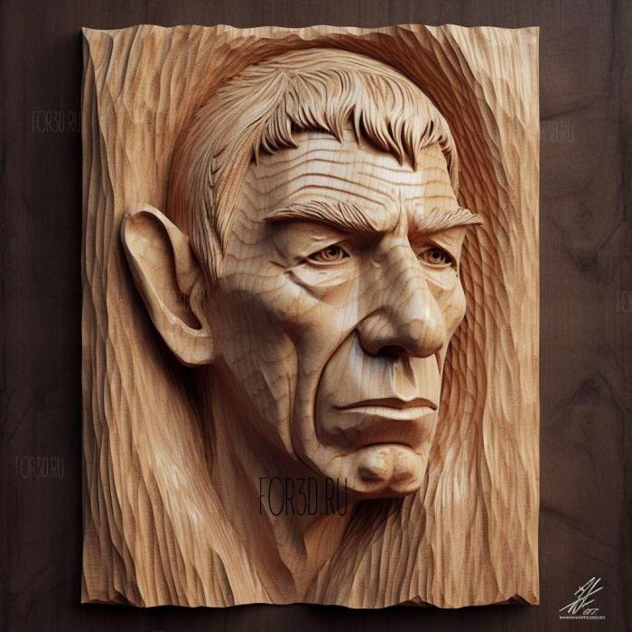 stl Star Trek mr Spock 3 stl model for CNC
