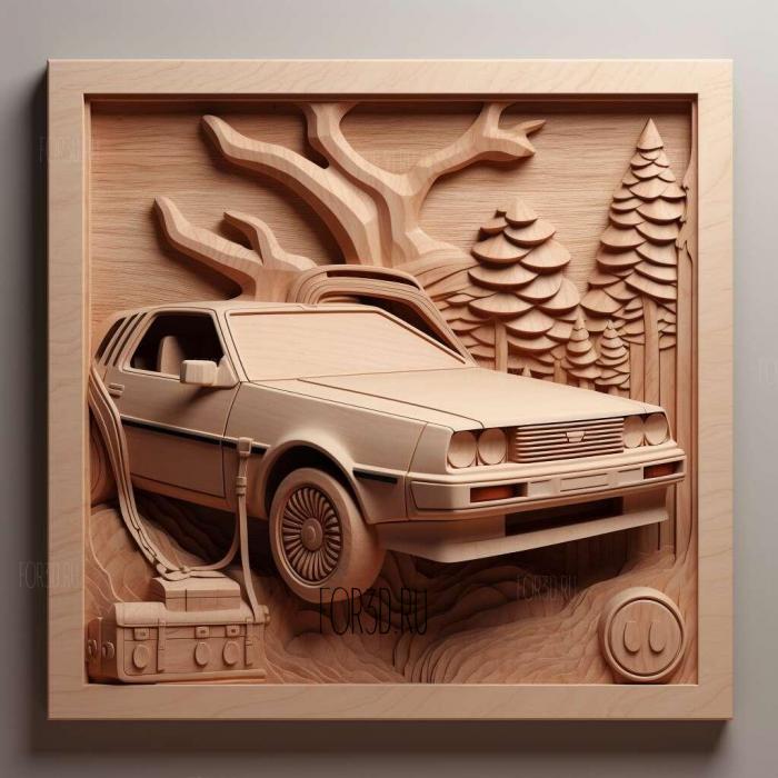Back to the Future series 4 stl model for CNC