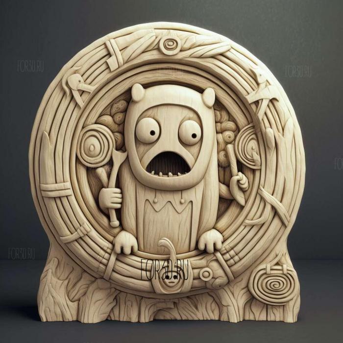 st Gunther from Adventure Time 3 stl model for CNC