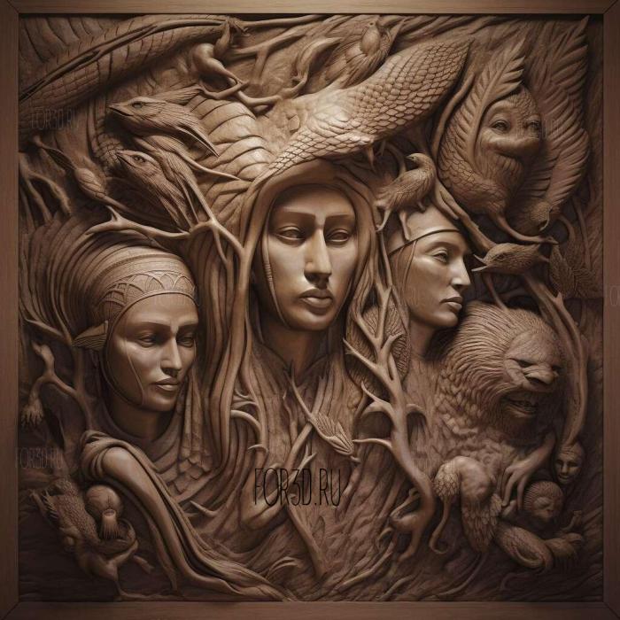 Hemlock Grove series 2 stl model for CNC