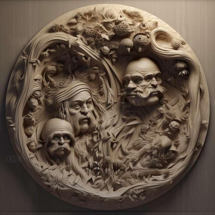 Hemlock Grove series 3 stl model for CNC