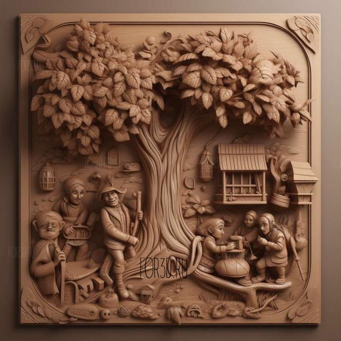 Jack and the Beanstalk The Real Story TV series 3 stl model for CNC