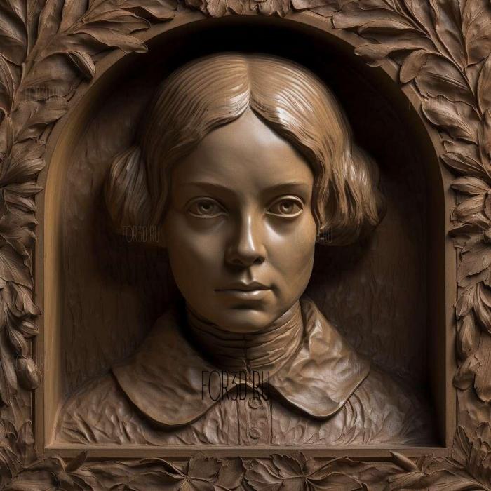 Jane Eyre Charlotte Bronte 1847 3 stl model for CNC