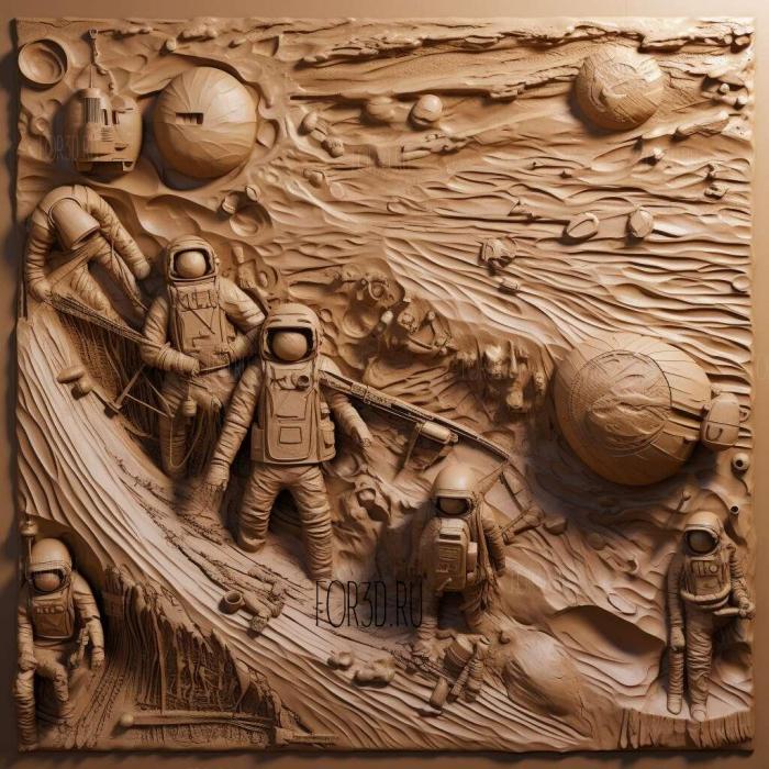 Life on Mars series 4 stl model for CNC