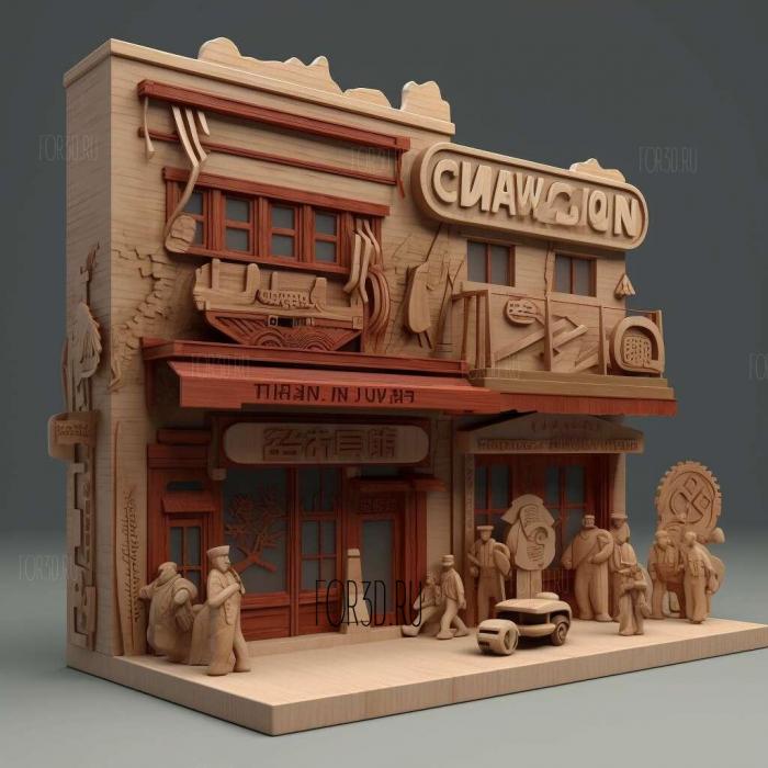 Grand Theft Auto Chinatown Wars 4 stl model for CNC