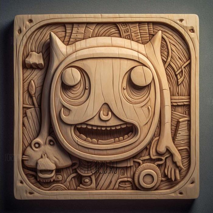 Gunther from Adventure Time 3 stl model for CNC