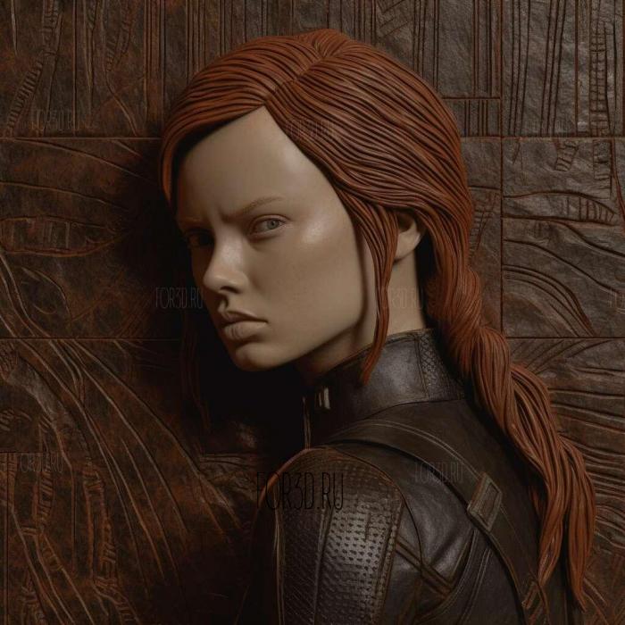 Natasha Romanoff or Black Widow 1 stl model for CNC