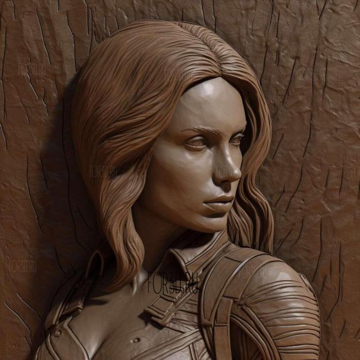 Natasha Romanoff or Black Widow 3 stl model for CNC