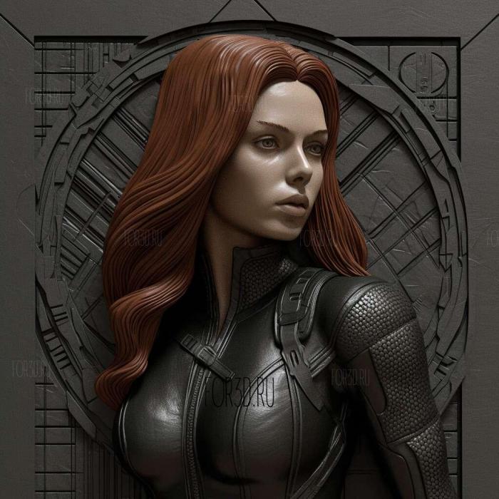 Natasha Romanoff or Black Widow 4 stl model for CNC