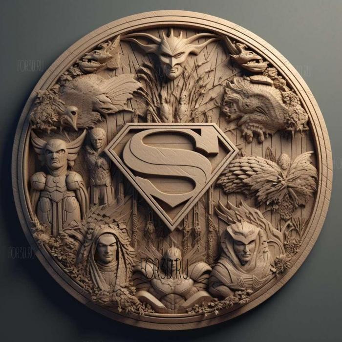 stl The DC Extended Universe 4 stl model for CNC