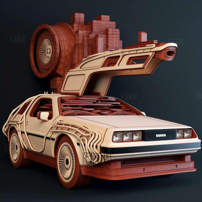 Back to the Future Part II 4 stl model for CNC