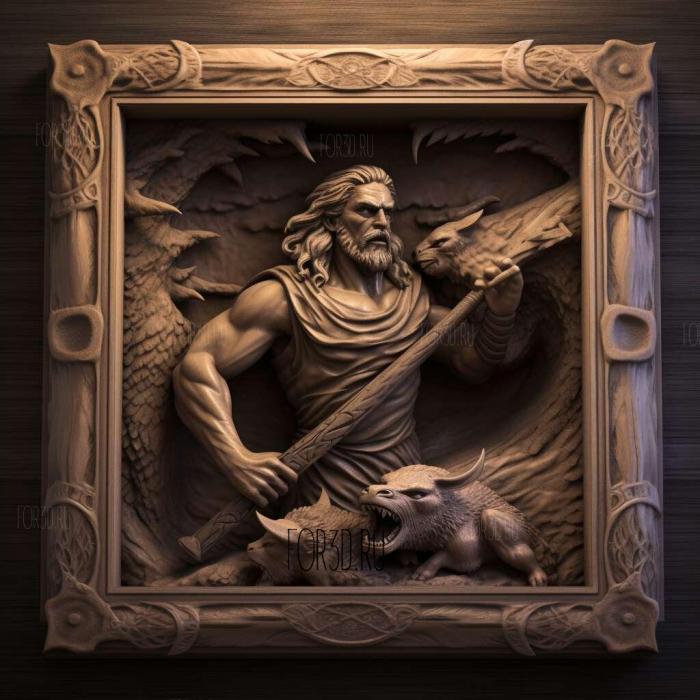 Hercules The Legendary Journeys TV series 3 stl model for CNC