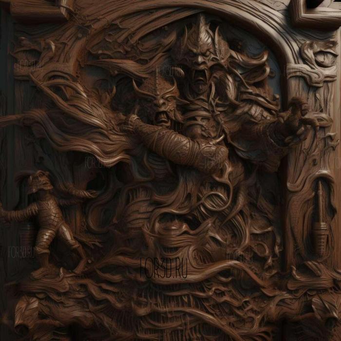 Stranger of Sword City 4 stl model for CNC