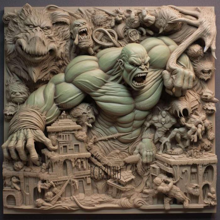 The Incredible Hulk Ultimate Destruction 4 3d stl модель для ЧПУ