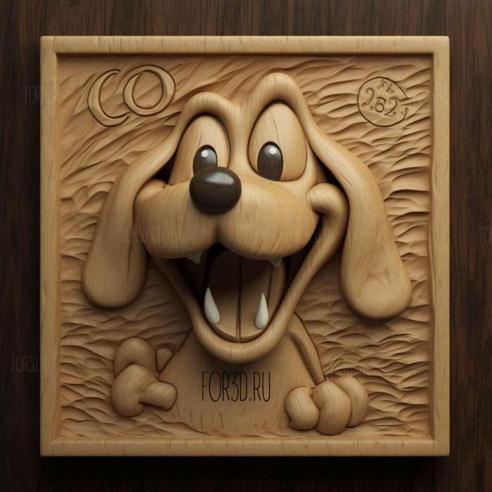 Courage the Cowardly Dog series 3 stl model for CNC