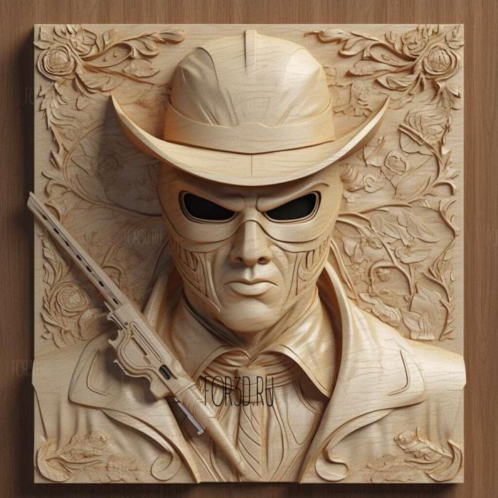 stl Zorro Mask movie 1 stl model for CNC