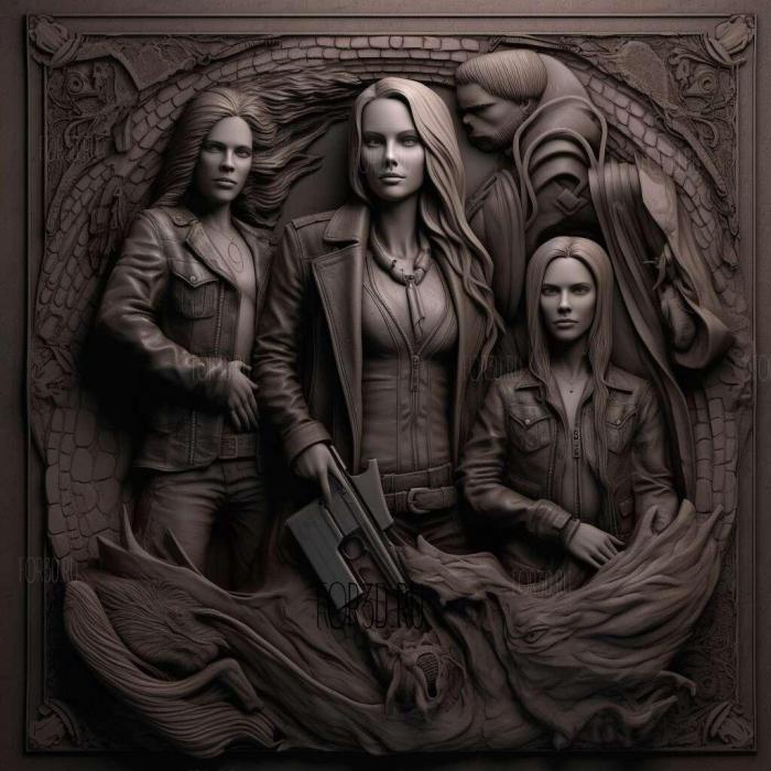stl Vampire Academy TV series 3 stl model for CNC