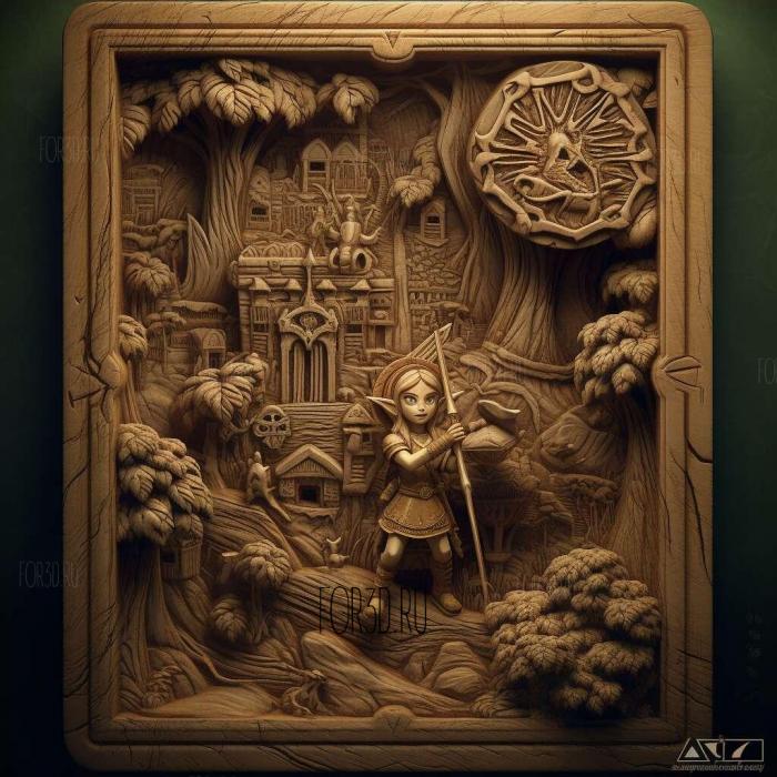 stl Zelda no Densetsu 4 stl model for CNC