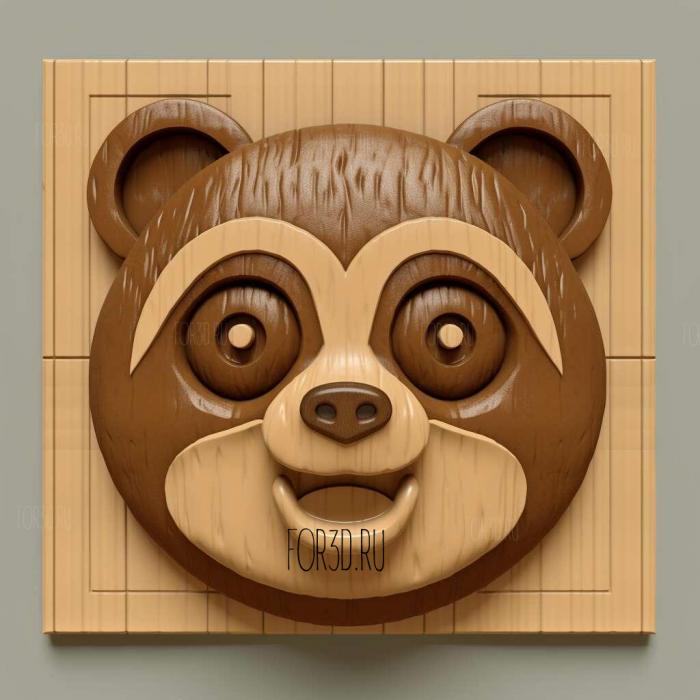 Tom Nook from Animal Crossing 3 stl model for CNC
