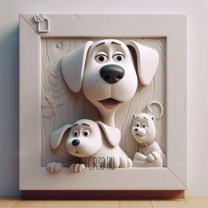 Max from The Secret Life of Pets 4 3d stl модель для ЧПУ