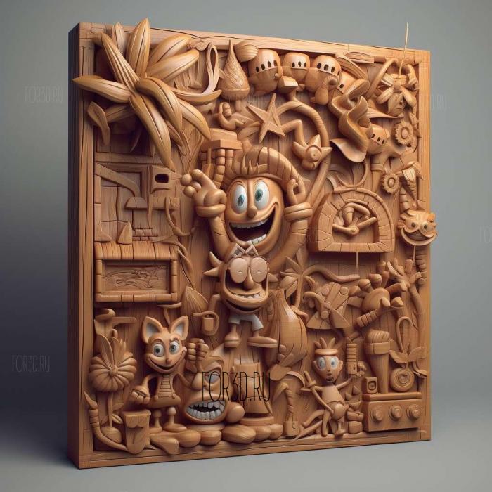 Crash Bandicoot The Huge Adventure 2 stl model for CNC