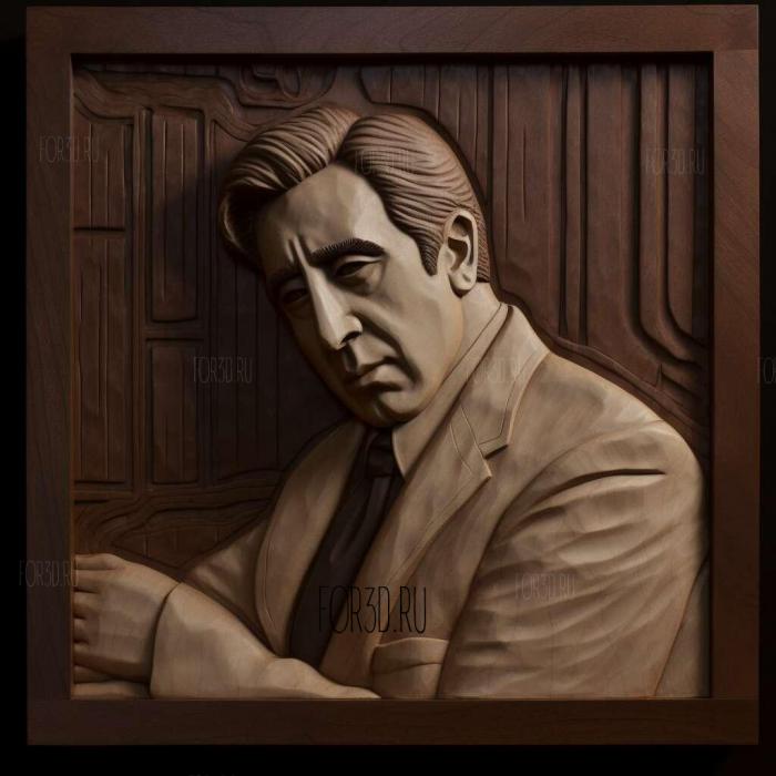 st Michael Corleone The GodfatherAl Pacino 2 stl model for CNC