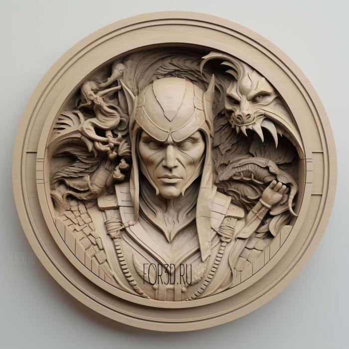 Milina Mortal Kombat 4 stl model for CNC