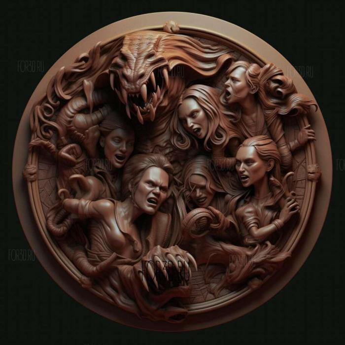 stl Vampire Academy series 2 stl model for CNC