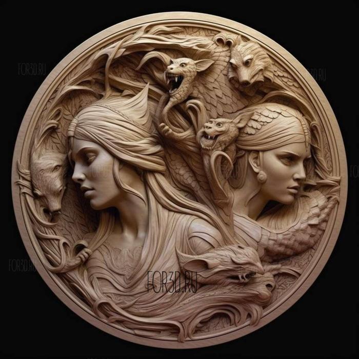 stl Vampire Academy series 4 stl model for CNC