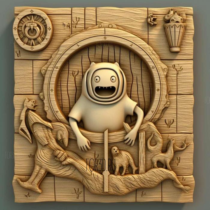 Adventure Time with Finn Jake series 3 stl model for CNC