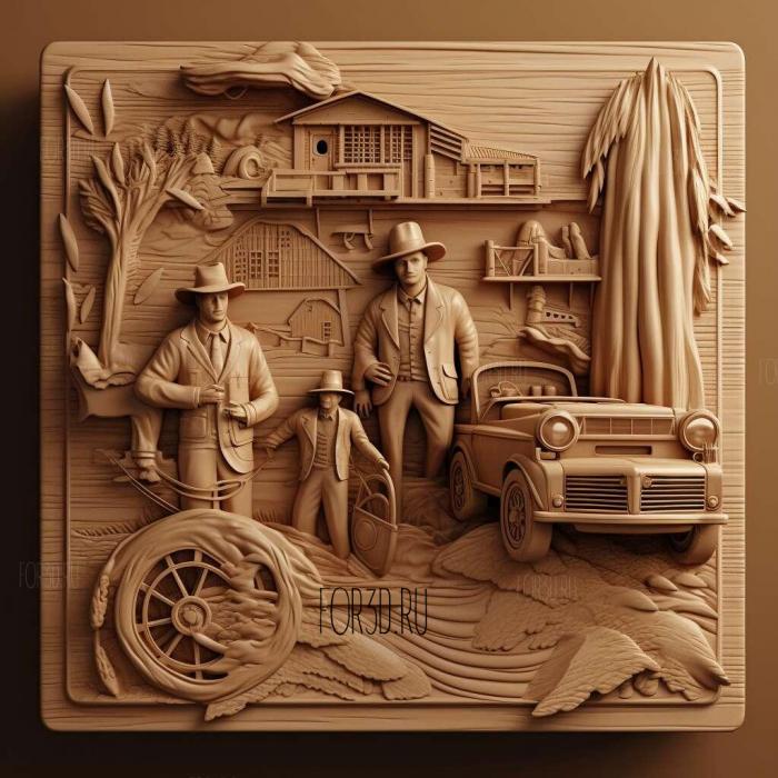 Back to the Future Part III movie 1 stl model for CNC