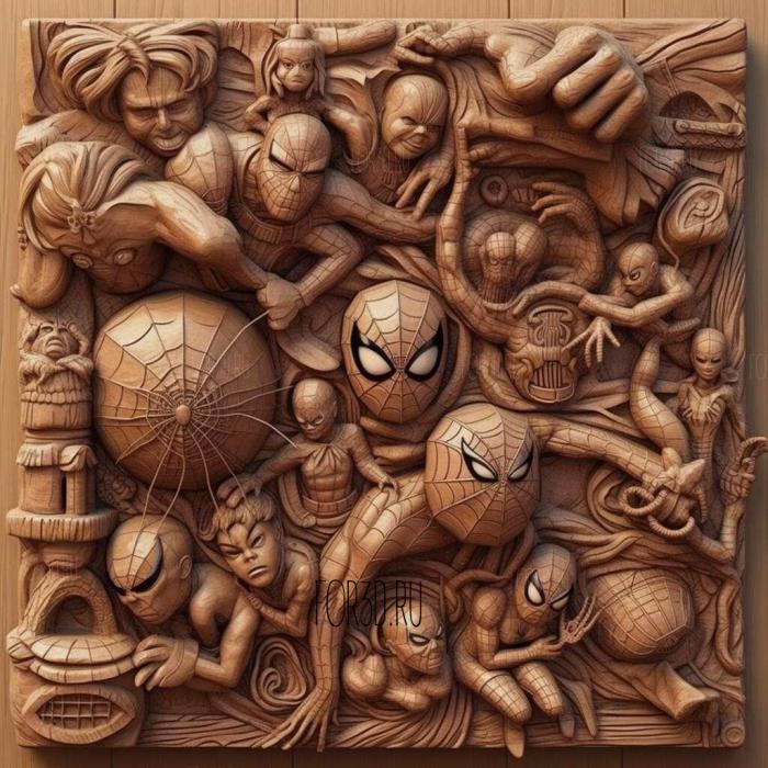 stl Spidey and His Amazing Friends series 4 stl model for CNC