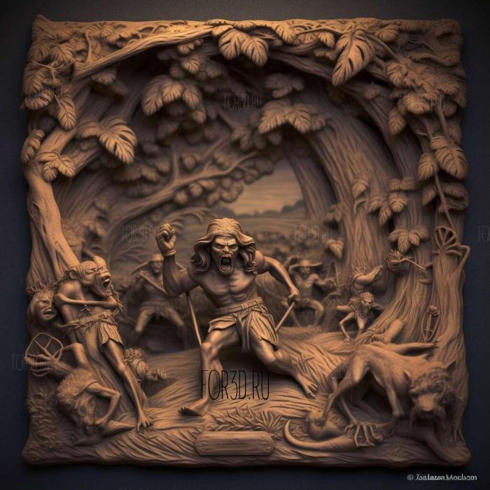 stl Tarzan cartoon 1 stl model for CNC