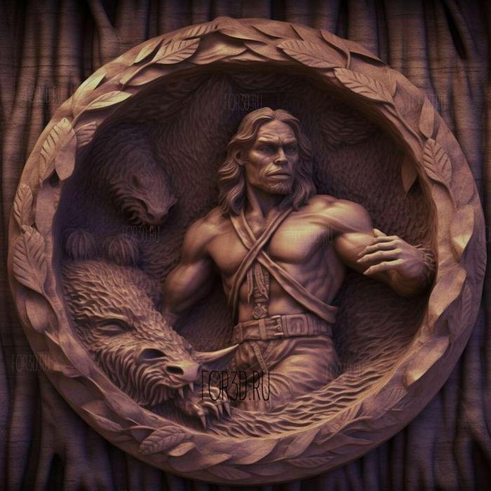 stl Tarzan cartoon 2 stl model for CNC