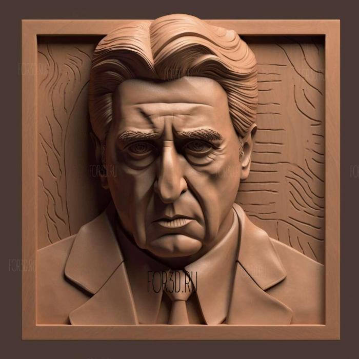 Michael Corleone The GodfatherAl Pacino 4 stl model for CNC