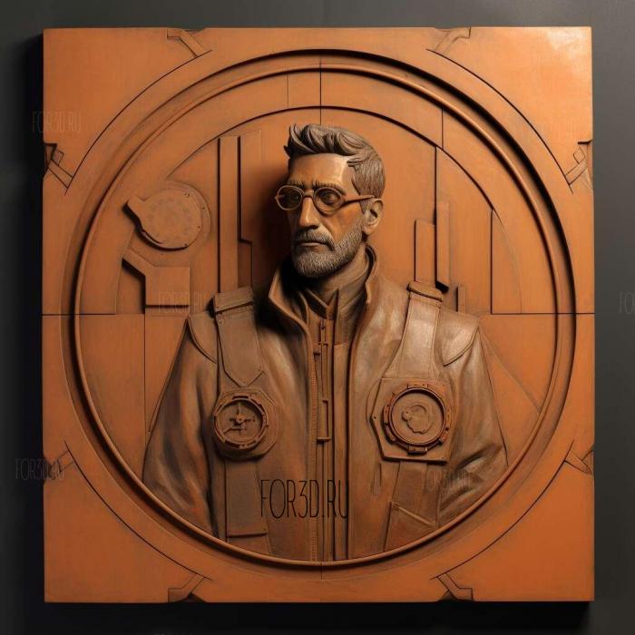 Gordon Freeman from Half Life 4 stl model for CNC