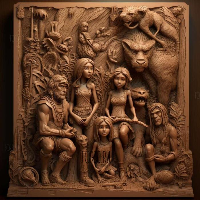 stl The Croods family 4 stl model for CNC