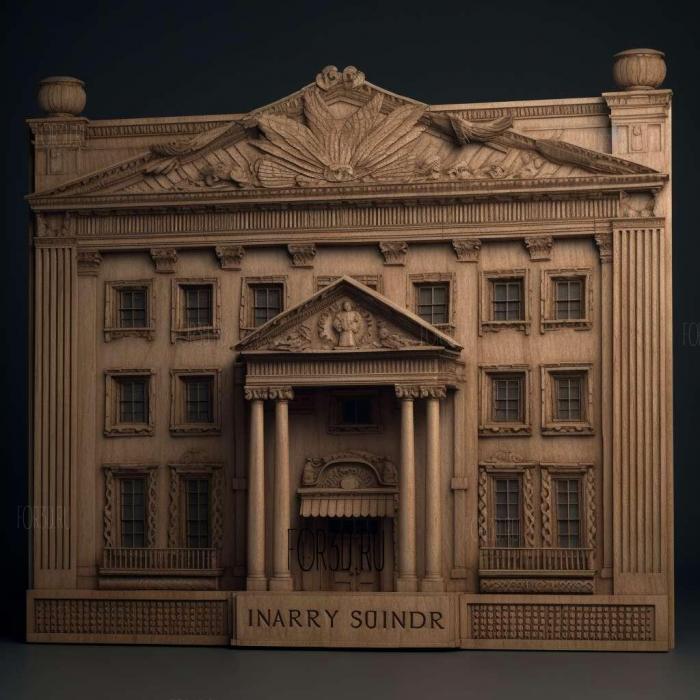 House of Cards TV series 3 stl model for CNC
