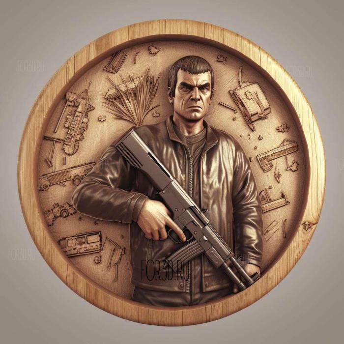 Grand Theft Auto IV Platinum Hits 2 stl model for CNC