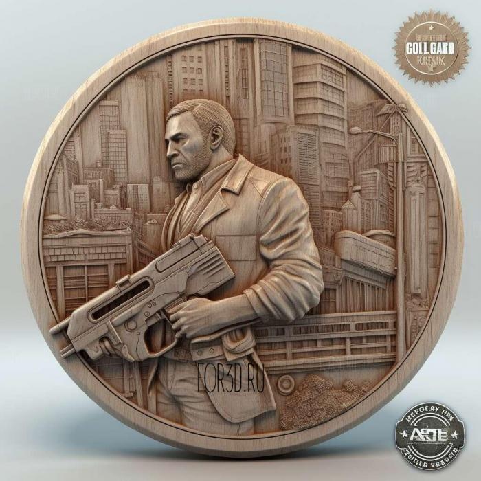 Grand Theft Auto IV Platinum Hits 3 stl model for CNC