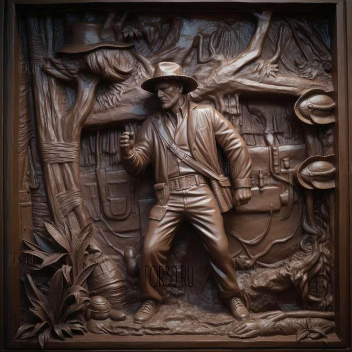 Indiana Jones In Search of the Lost Ark movie 2 stl model for CNC