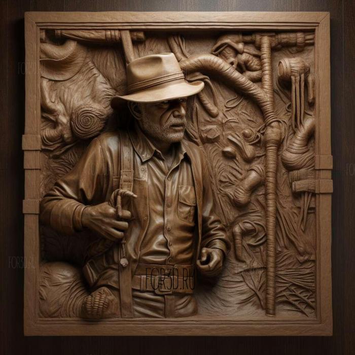 Indiana Jones In Search of the Lost Ark movie 4 stl model for CNC