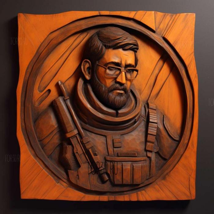 Gordon Freeman Half Life series 4 stl model for CNC