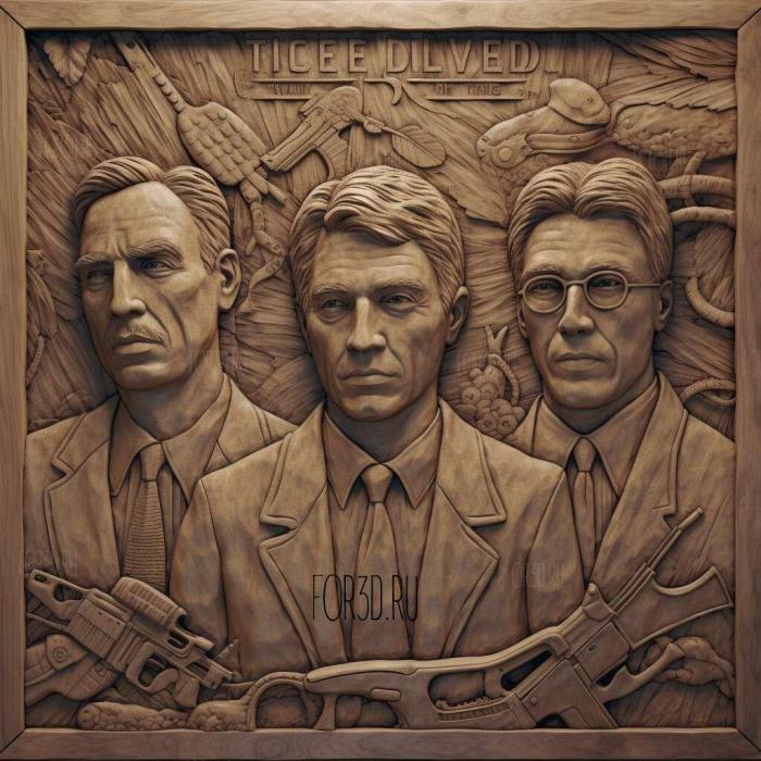 stl True Detective TV series 1 stl model for CNC