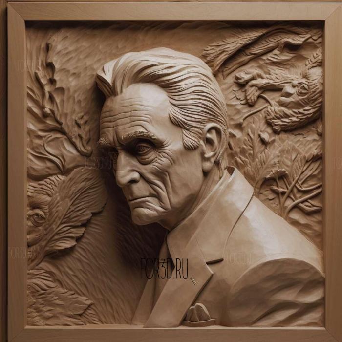 Gordon Gekko Wall StreetMichael Douglas 1 stl model for CNC