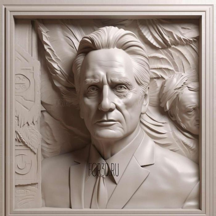 Gordon Gekko Wall StreetMichael Douglas 3 stl model for CNC