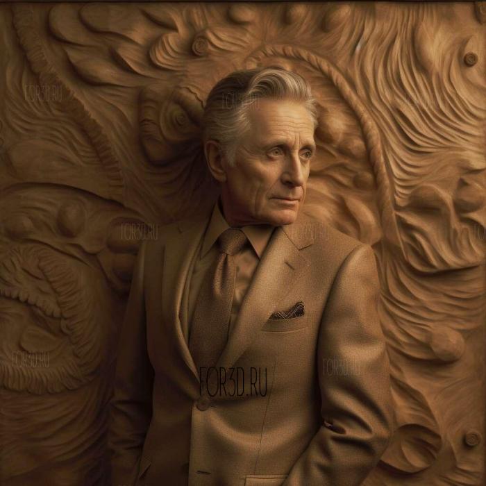 Gordon Gekko Wall StreetMichael Douglas 4 stl model for CNC