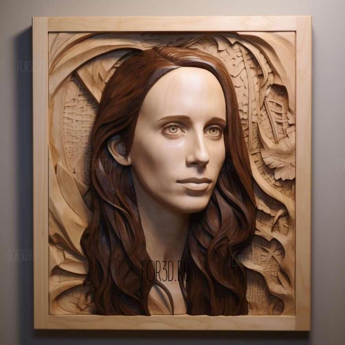 Jennifer Love Hewitt 4 stl model for CNC