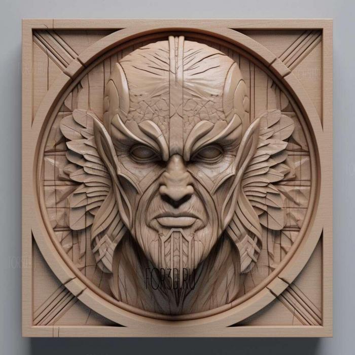 Inhumans TV series 4 stl model for CNC