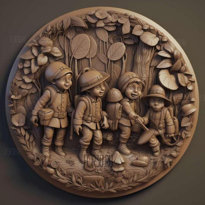 Over the Garden Wall series 2 stl model for CNC